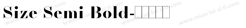 Size Semi Bold字体转换